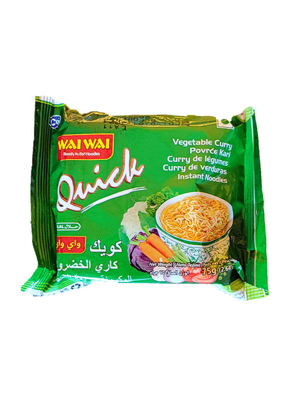 Wai Wai Veg Curry Noodles 75g