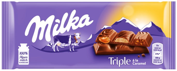 Milka Triple Caramel Choco 90g