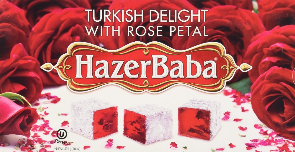 HazerBaba Turkish Delight with Rose Petals 454g