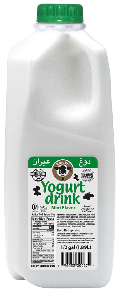 Karoun Yogurt Drink Mint Half Gallon