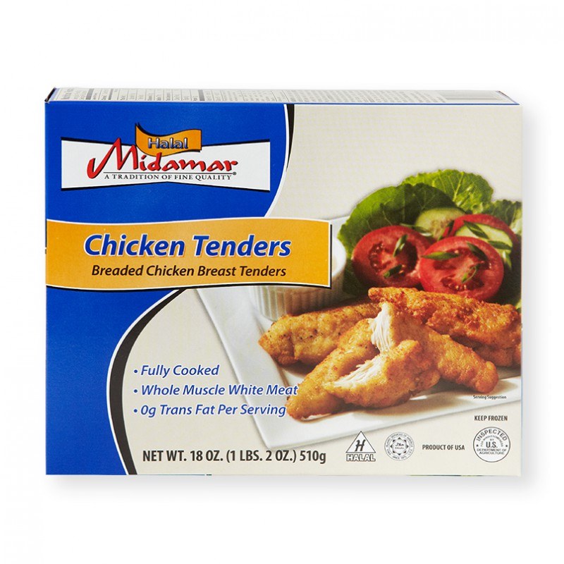 Midamar Chicken Tenders Halal 18oz