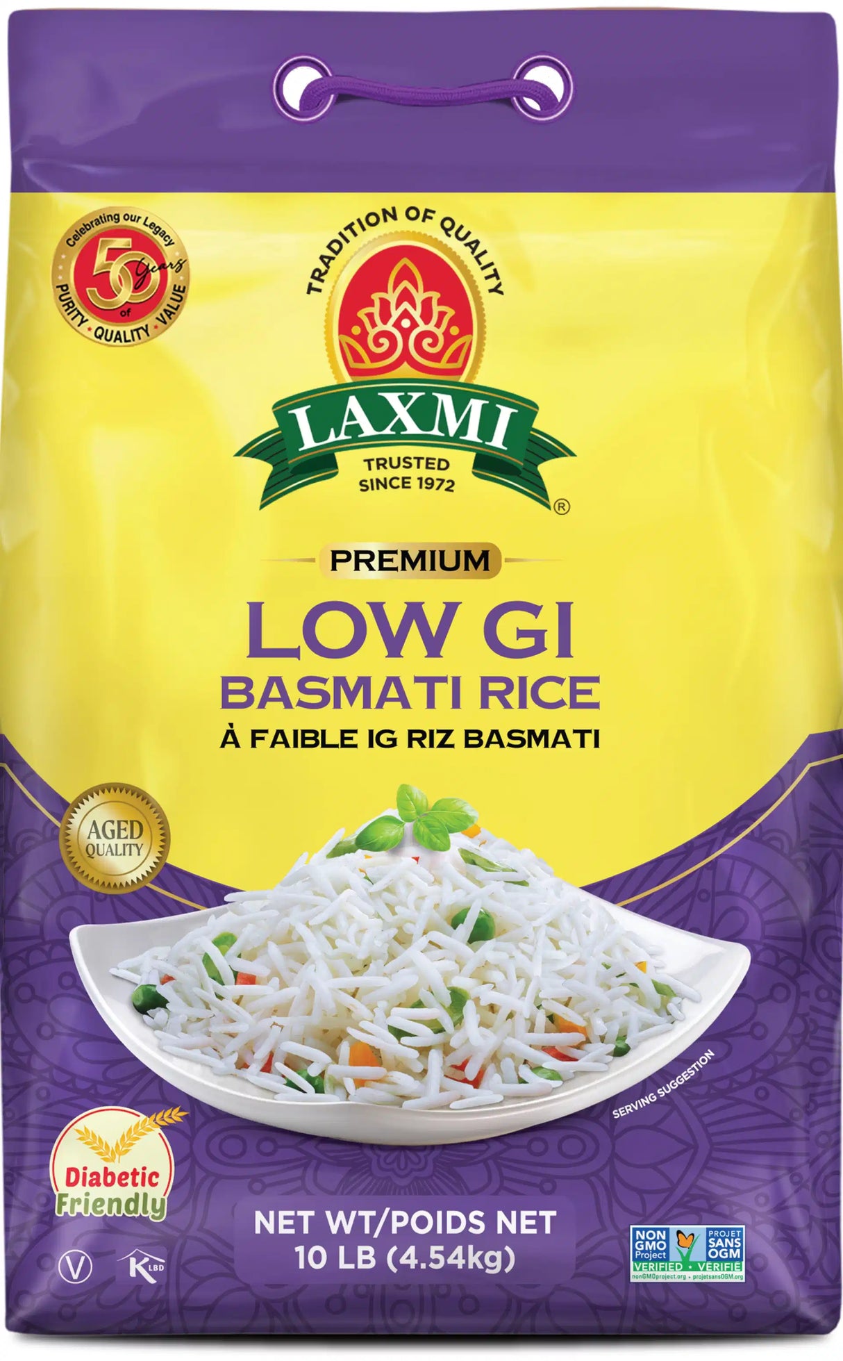 Laxmi Premium Low GI Basmati Rice 10LB