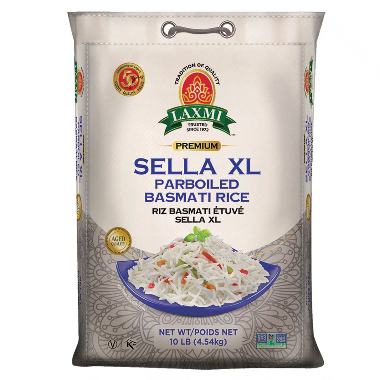 Laxmi Premium Sella XL Parboiled Basmati Rice 10lb