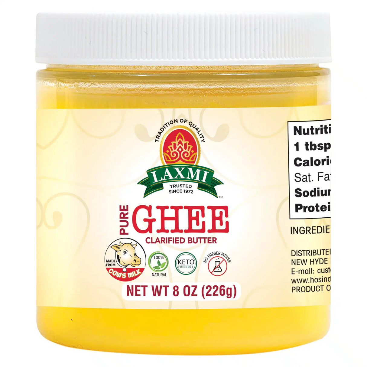 Laxmi Pure Cow Ghee 8 Oz