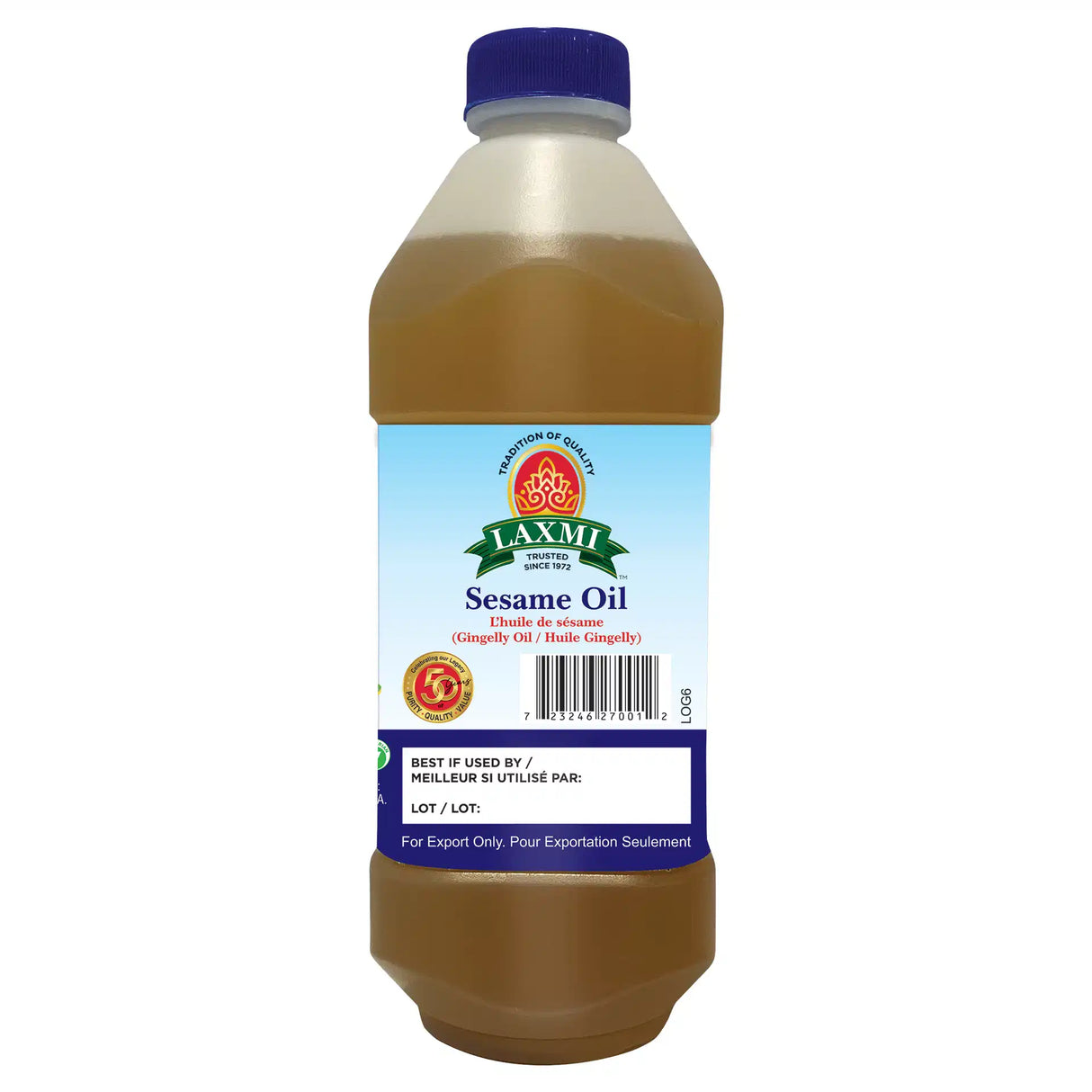 Laxmi Sesame Gingelly Oil - 1 L (33.8 Fl Oz)