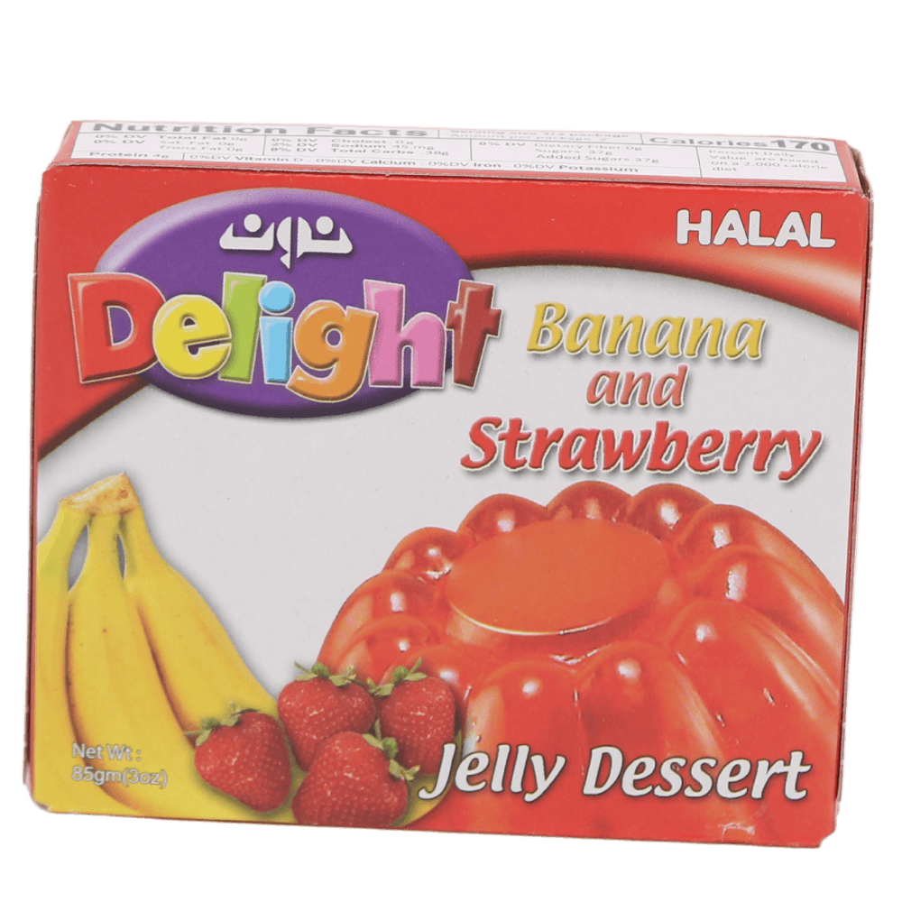 Noon Delight Banana and Strawberry Jello Dessert 85g