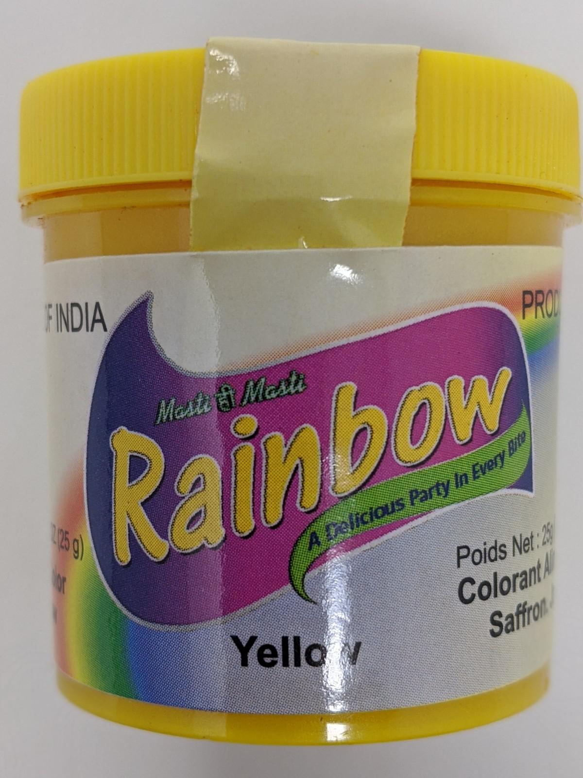 Rainbow Yellow Food Color 25gm