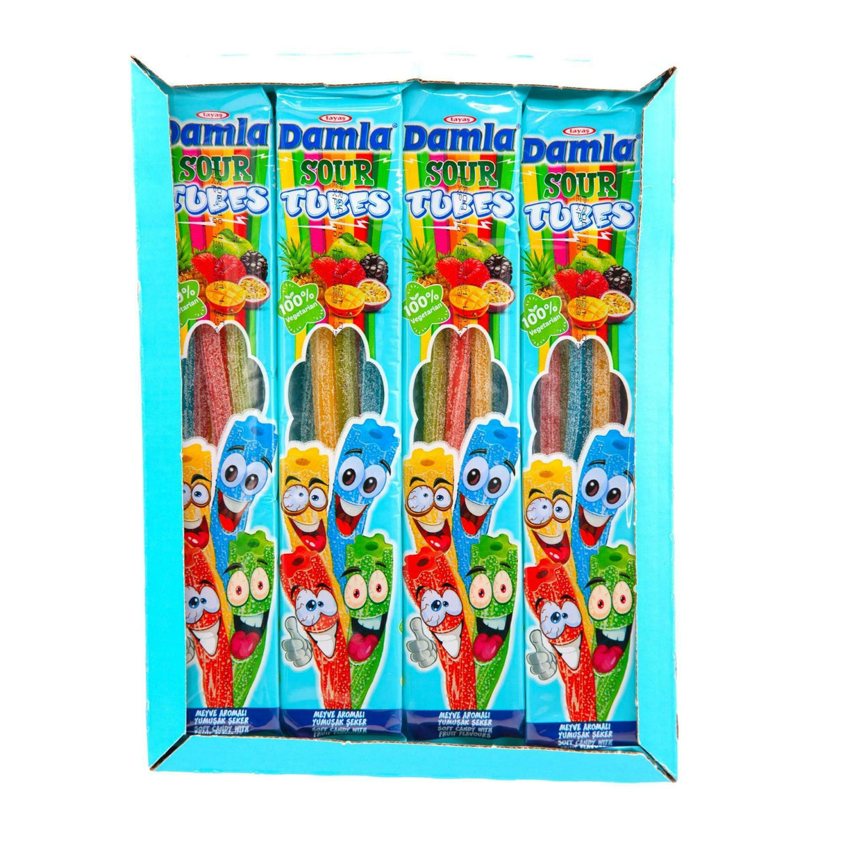 Damla Fruit Bursts Sour Tubes - 35g