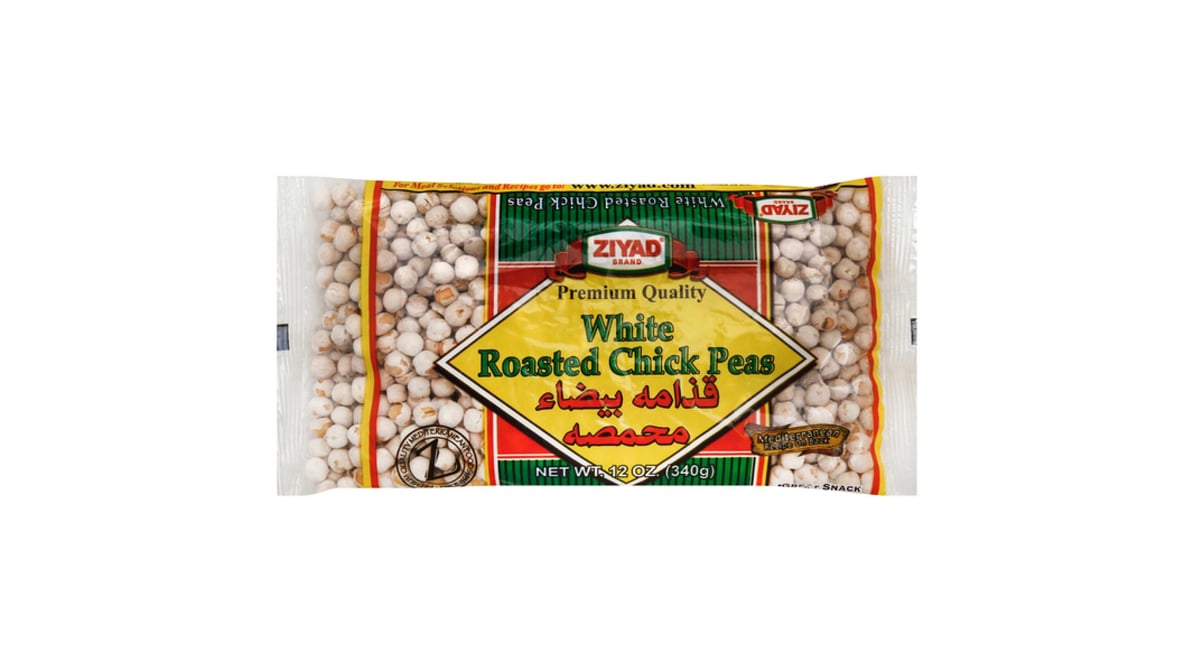 Ziyad White Roasted Chick Peas, 12 oz