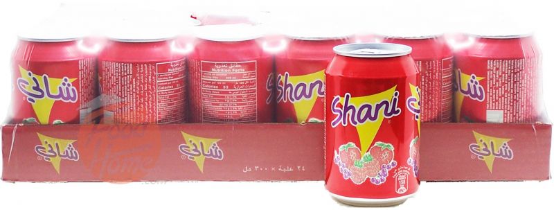 Shani Fruit Flavour Soda Can 300ml