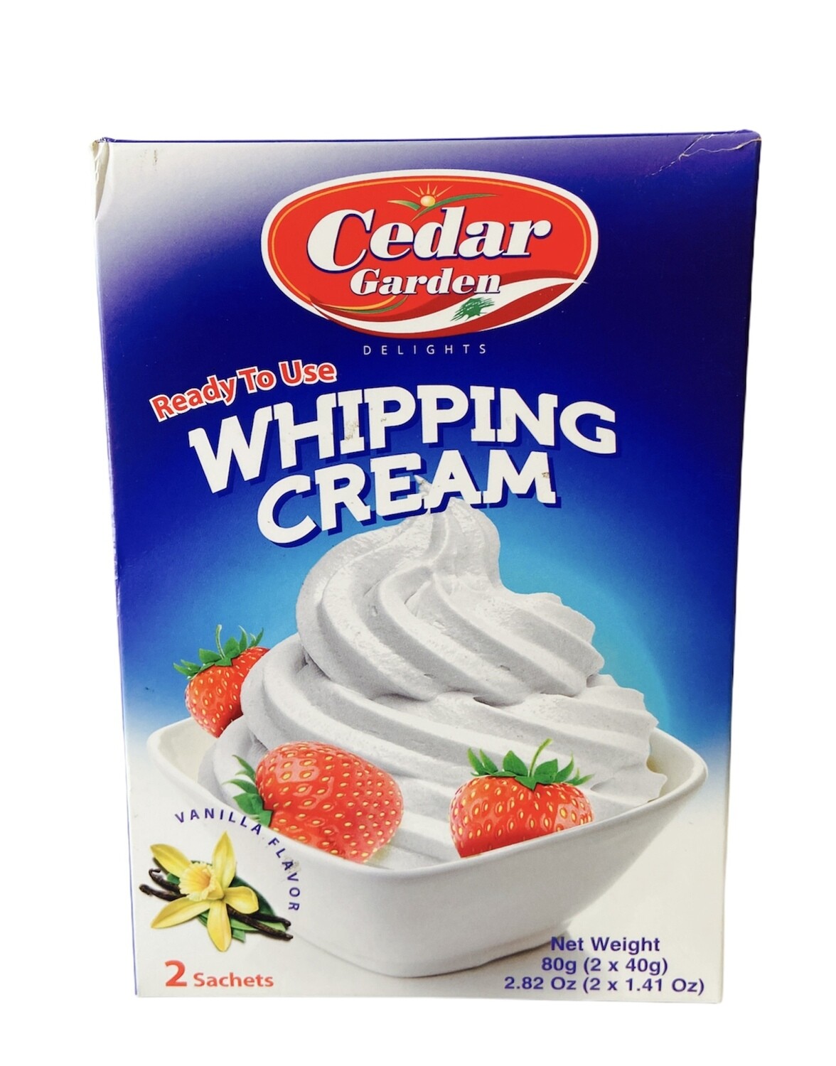 Cedar Garden Vanilla Whipping Cream 72g