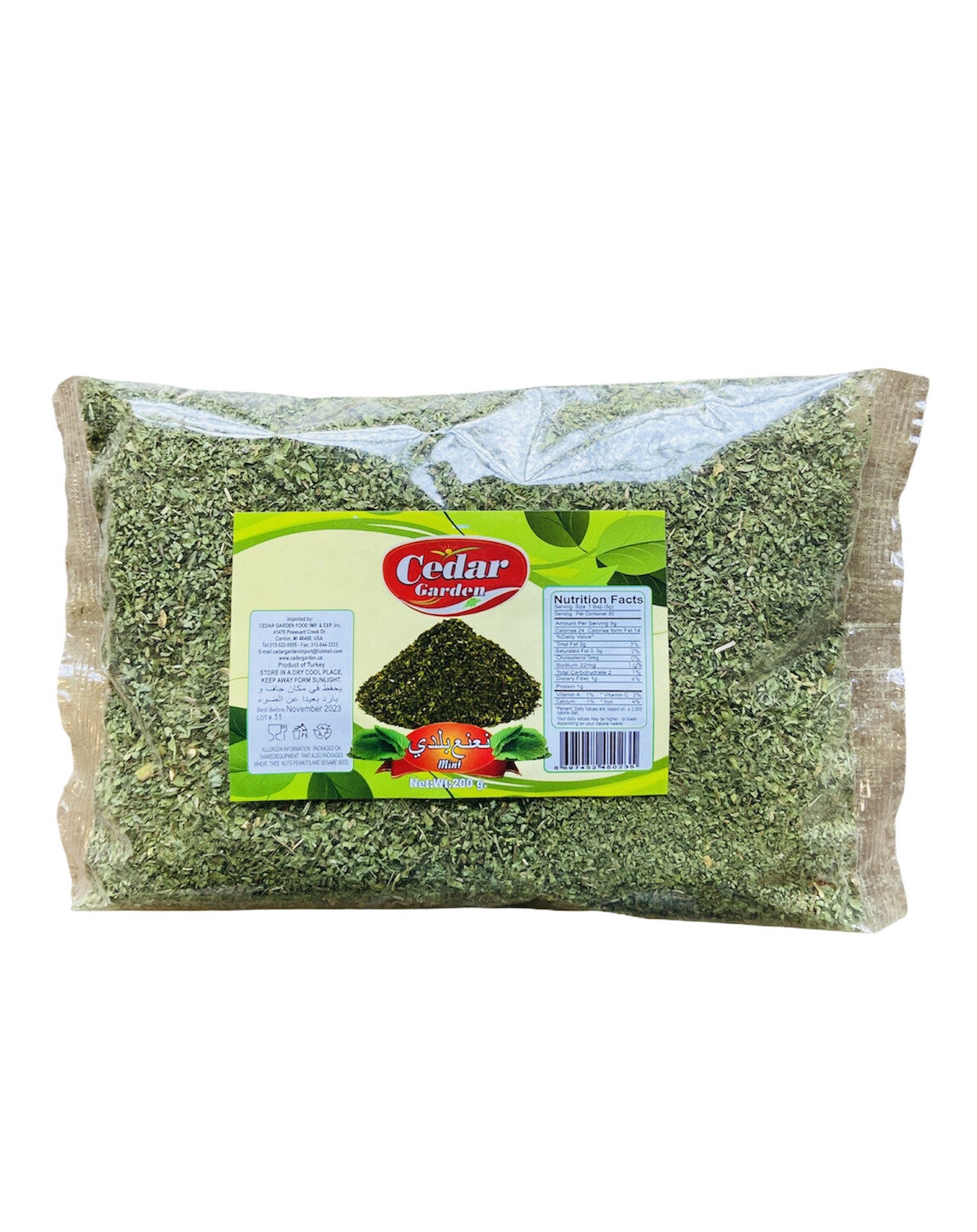 Cedar Garden Dry Mint 200g