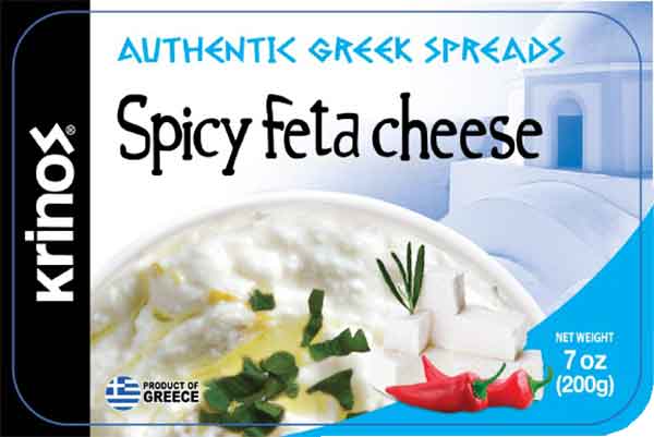 Krinos Spicy Feta Cheese Spread 7oz