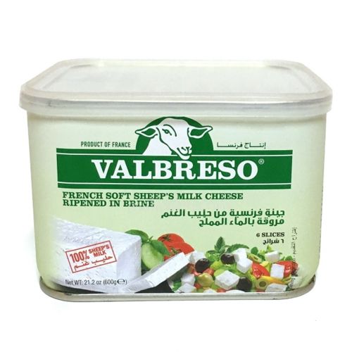 Valbreso French Feta Cheese 600g Tin