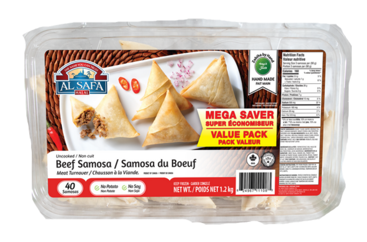 Alsafa Beef Samosa 40PC- 1.2kg