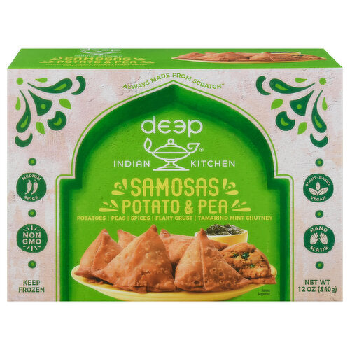 Deep Potato & Pea Samosas 8ct- 212g