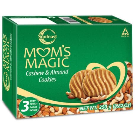 Sunfeast Mom's Magic Cashew & Almond Cookies - 250 Gm