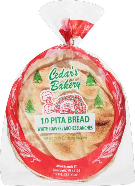 Cedar Bakery White Pita 10pcs