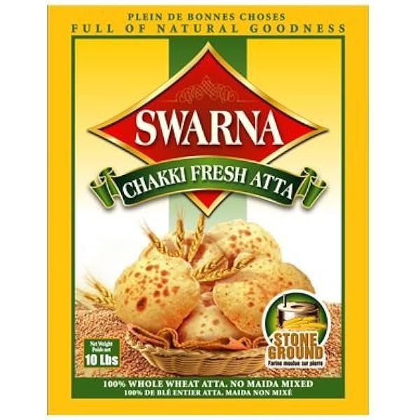 Swarna Chakki Whole Wheat Atta - 20 LB