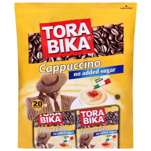 Tora Bika Instant Cappuccino No Sugar 20ct- 500g