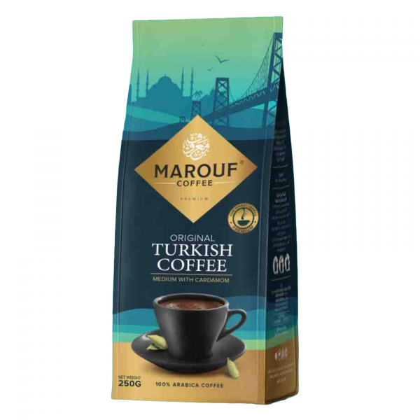 Marouf Turkish Coffee Medium w Cardamom 250g