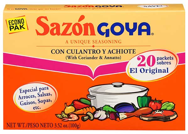 Goya Sazon w Coriander & Annatto 20pc- 100g