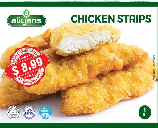 Aliyans Chicken Strips 1lb Promo