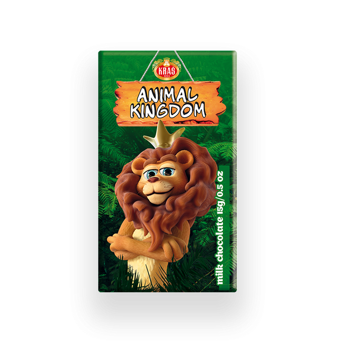 Kras Animal Kingdom Chocolate, 6 Pack, 15g