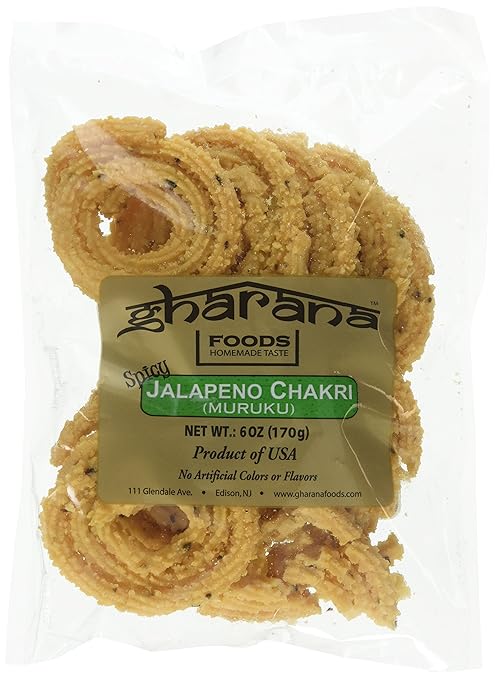 Gharana Foods Original Jalapeno Chakri, 6 oz