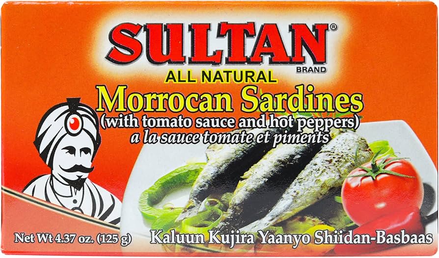 Sultan Sardines In Tomato Sauce and Hot Peppers 125g