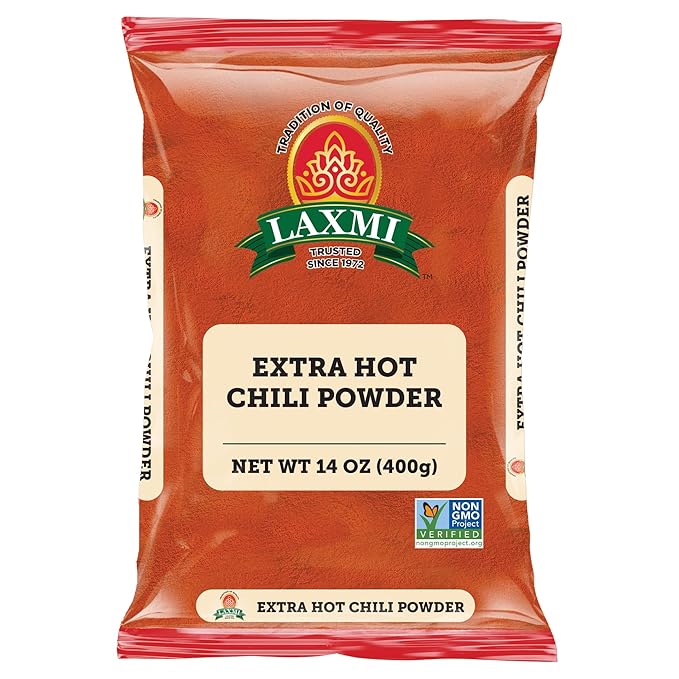 Laxmi Extra Hot Chili Powder - 400 Gm (14 Oz)