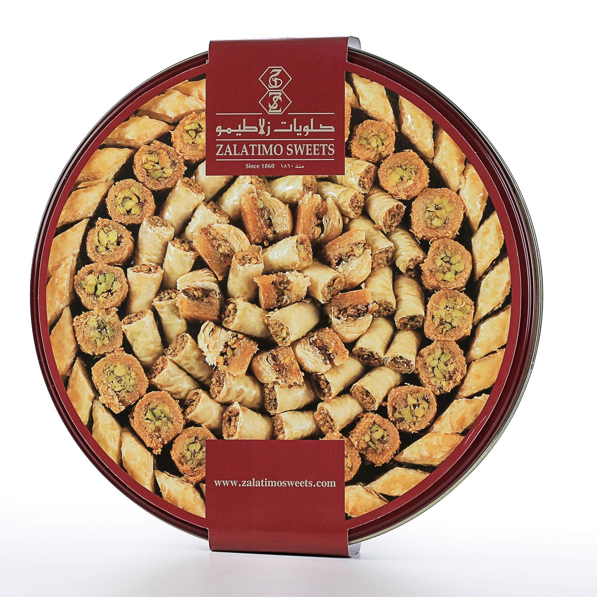 Zalatimo Sweets Assorted Baklava 1 kg Tin