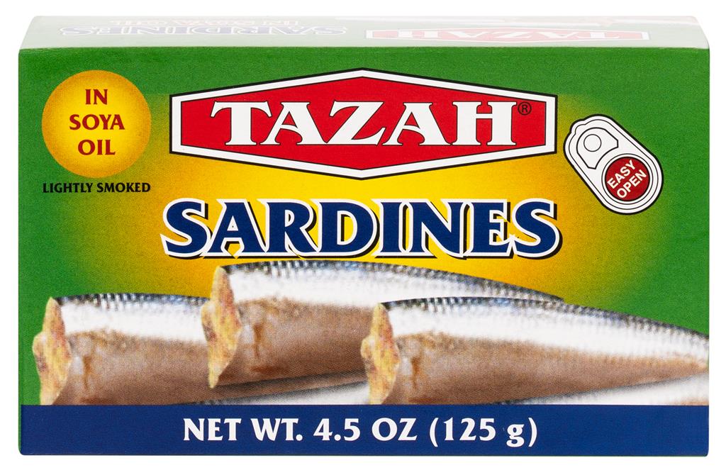 Tazah Sardines Soya Oil 4.5oz