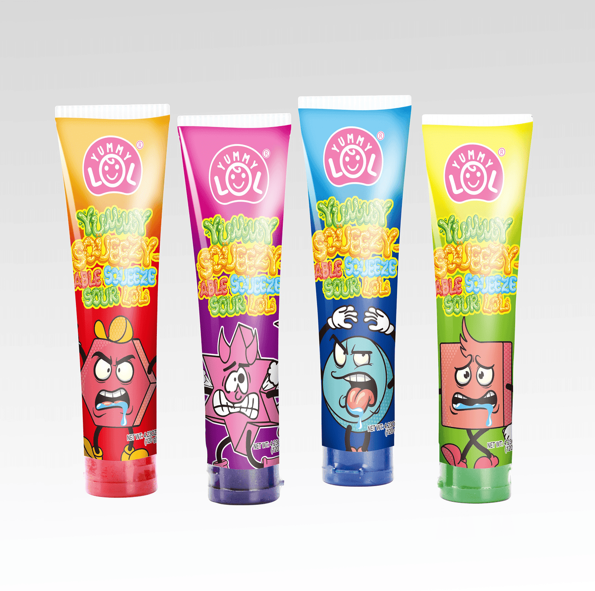 Yummy LOL Squeeze Sour Gel Candy 120g