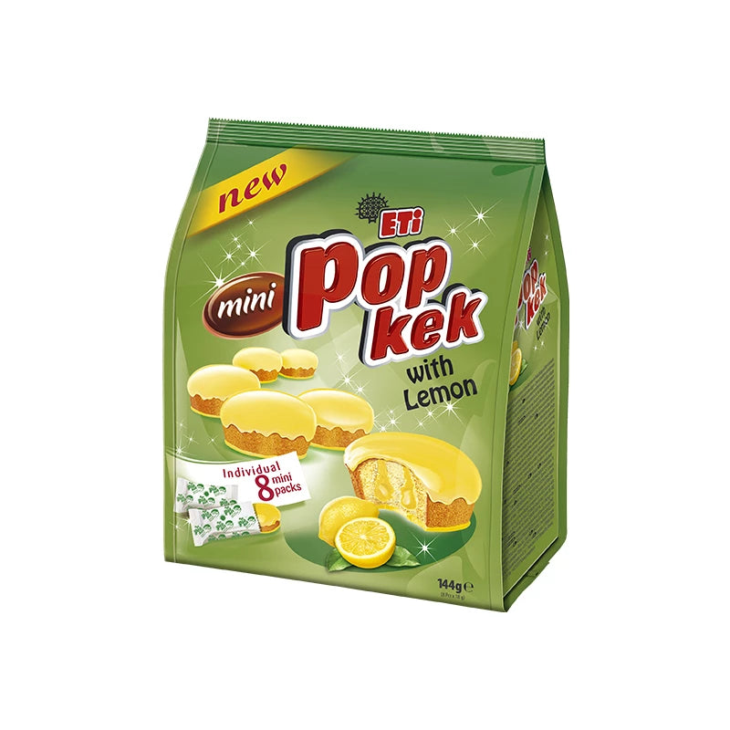 Eti Lemon Pop Kek Mini 144 Gr Bag