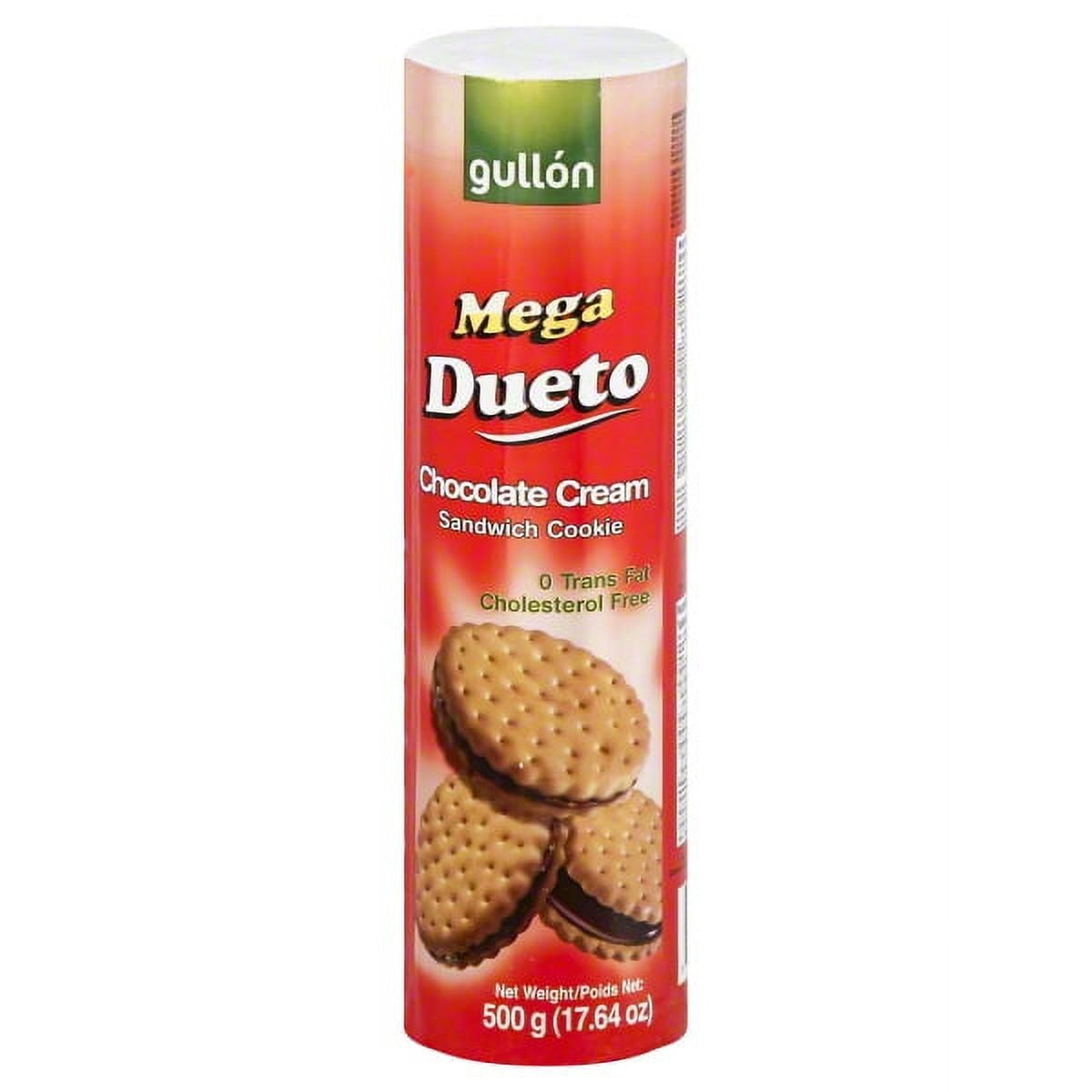 Gullon Mega Dueto Chocolate Cream Sandwich Cookies, 17.64 Oz.