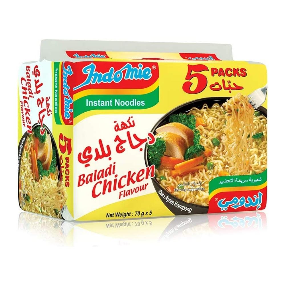 Indomie Instant Noodles Baladi Chicken Flavour  5x70g