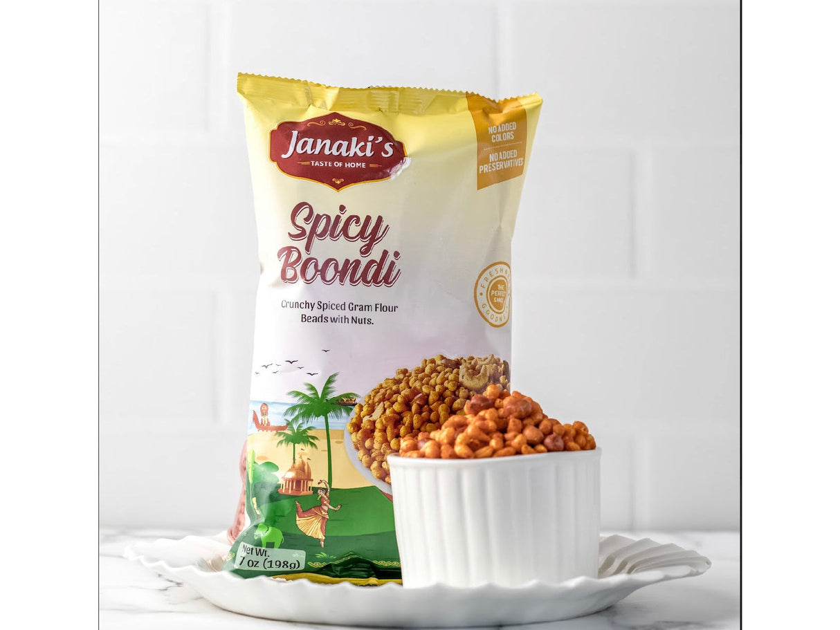 Janaki's Spicy Boondi 7oz