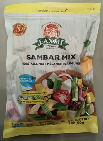 Laxmi Frozen Sambar Mix 400g