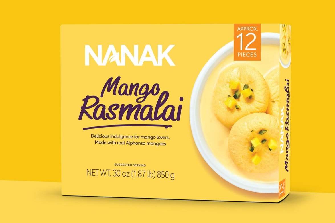 Nanak Mango Rasmalai 12pc- 850gm