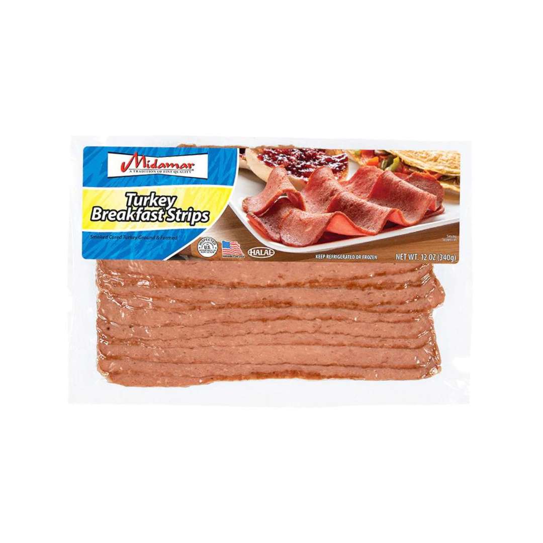 Midamar Halal Turkey Breakfast Strips 340g