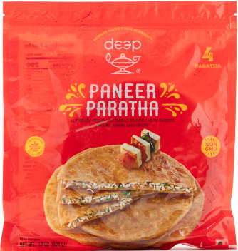 Deep Paneer Paratha Frozen 4pc 13 oz