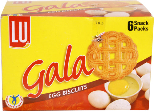 Lu Gala Egg Biscuits 6 x 52 gms