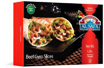 Al Safa Beef Gyro Slices 19 oz