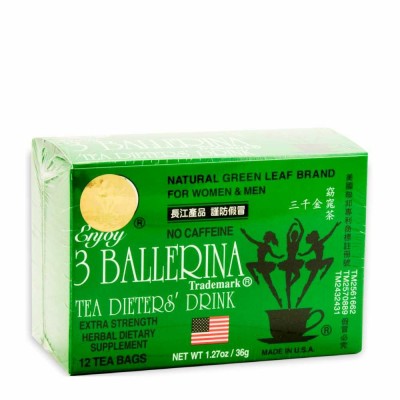 3 Ballerina Herbal Dietary Tea 12 Bags- 36g