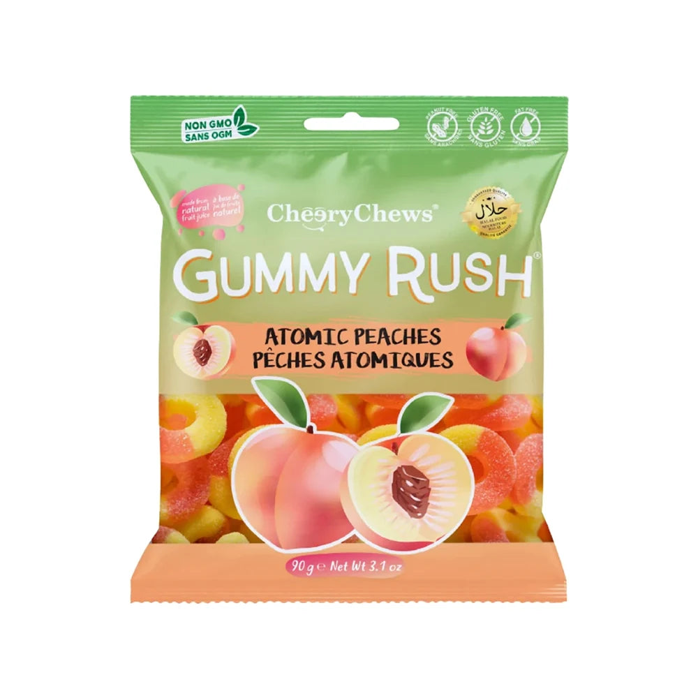 Gummy Rush Atomic Peaches 90g