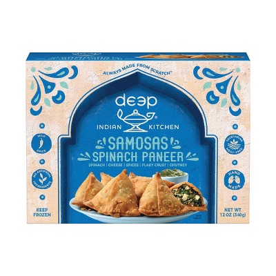 Deep Spinach Paneer Samosa 8pc- 12oz