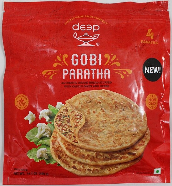 Deep Gobi Paratha 4pc, 14oz