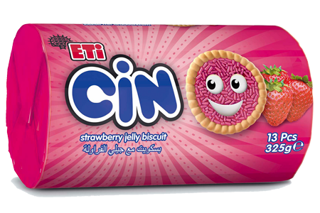 Eti Cin Strawberry Jelly Biscuits 325 gr