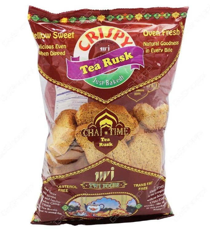 Crispy Tea Rusk Whole Wheat - 200 Gm